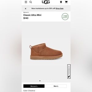 BRAND NEW Ugg Classic Ultra Mini in Chestnut